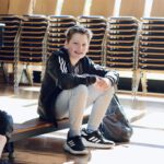 Teilnehmer beim Stunt Workshop für Kinder in Kempen im Rahmen des Kulturrucksack NRW